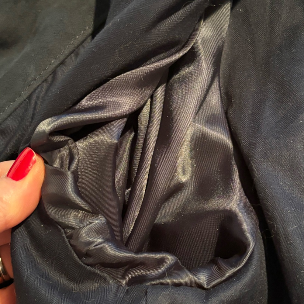 Polo Ralph Lauren Navy Blue Suede Jacket - Picture 9 of 16